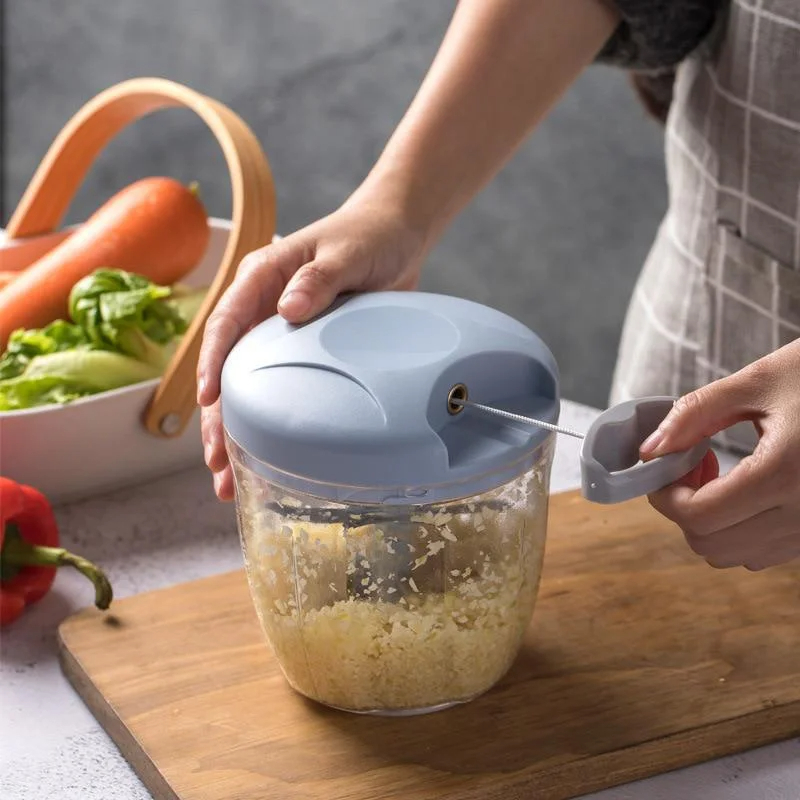 Spiralizer Vegetable Noodle - 500/900 ミリリットルハンドチョッパー手動ロープフードプロセッサーシルサーシュレッダーサラダメーカーガーリックオニオンカッターキッチンツールアクセサリー