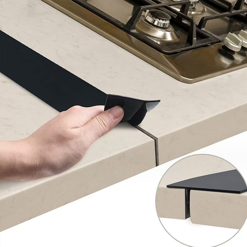 Kitchen Gadgets Hacks - シリコーンギャップストリップキッチンガスストーブシールストリップキッチン抗油防汚ストリップシリコーンインサートストリップキッチンアクセサリー