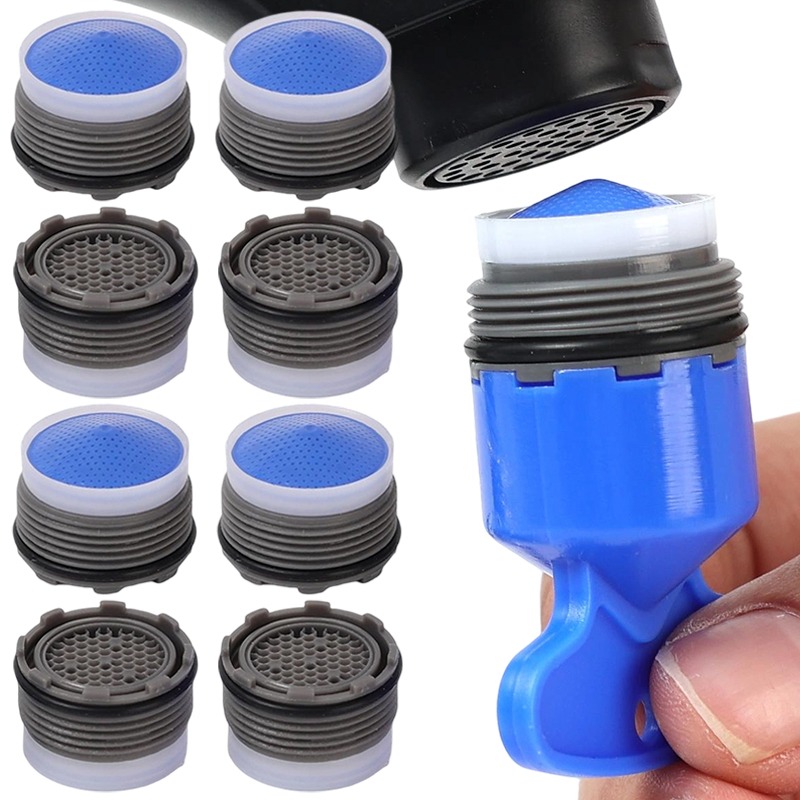 Kitchen Gadgets Hacks - 蛇口エアレーター交換キット節水タップフィルターメッシュインサートレンチ付きキッチンバスルームシンク圧力ブースターアンチスプラッシュ