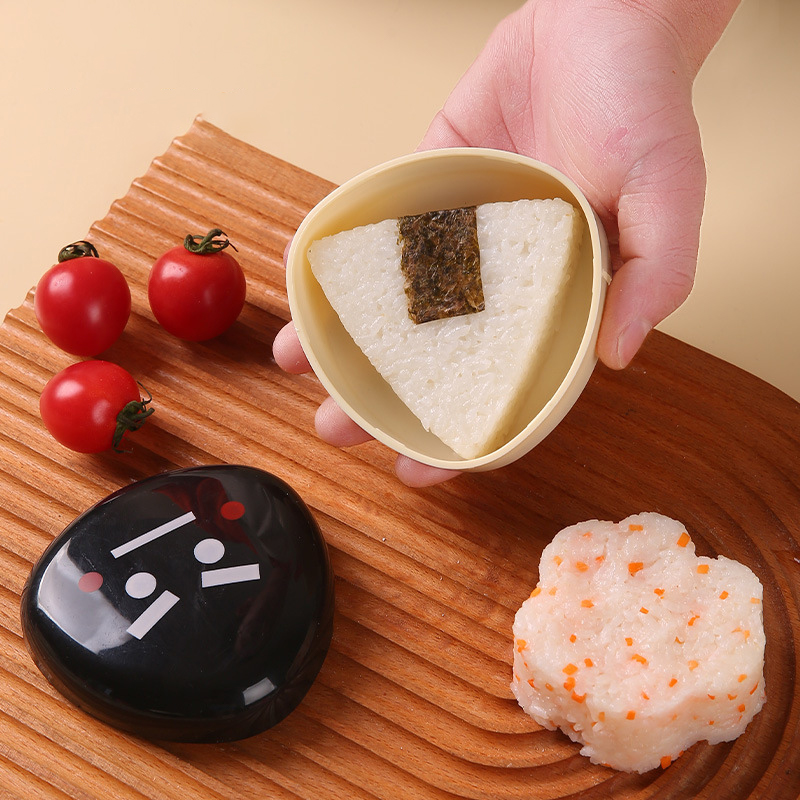 Kitchen Gadgets Japanese - 寿司ランチボックス 三角形ご飯と野菜巻き型 弁当箱 日本の弁当 キッチンガジェット おにぎりメーカー