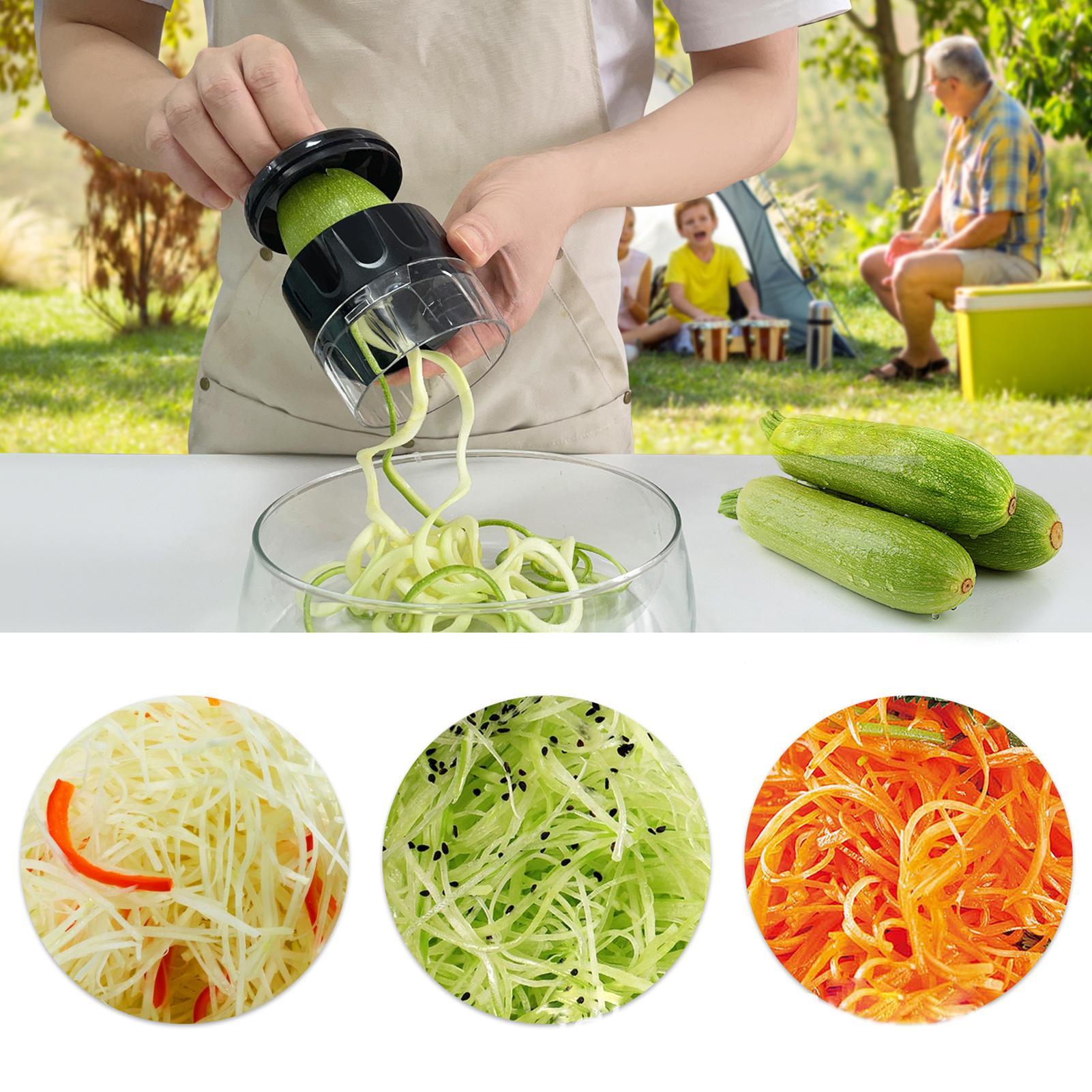 Spiralizer Vegetable Noodle - ズッキーニスパイラライザーヌードルメーカー調節可能食器洗い機対応キャッチコンテナキッチンツールズッキーニスライサースパゲッティメーカー用