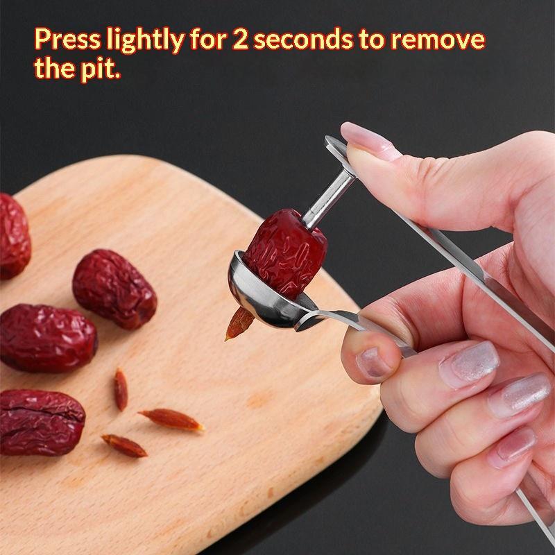 Kitchen Gadgets Usa - ステンレス製の赤いナツメ種抜きツール – 種抜き器キッチンガジェット