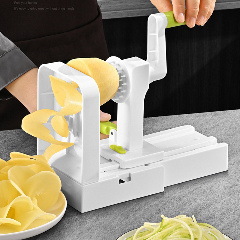 Spiralizer Vegetable Noodle - 野菜おろし器ポテトスパイラルスライサー旋風フルーツ野菜スパイラルマシンヌードルメーカー多機能キッチンガジェット