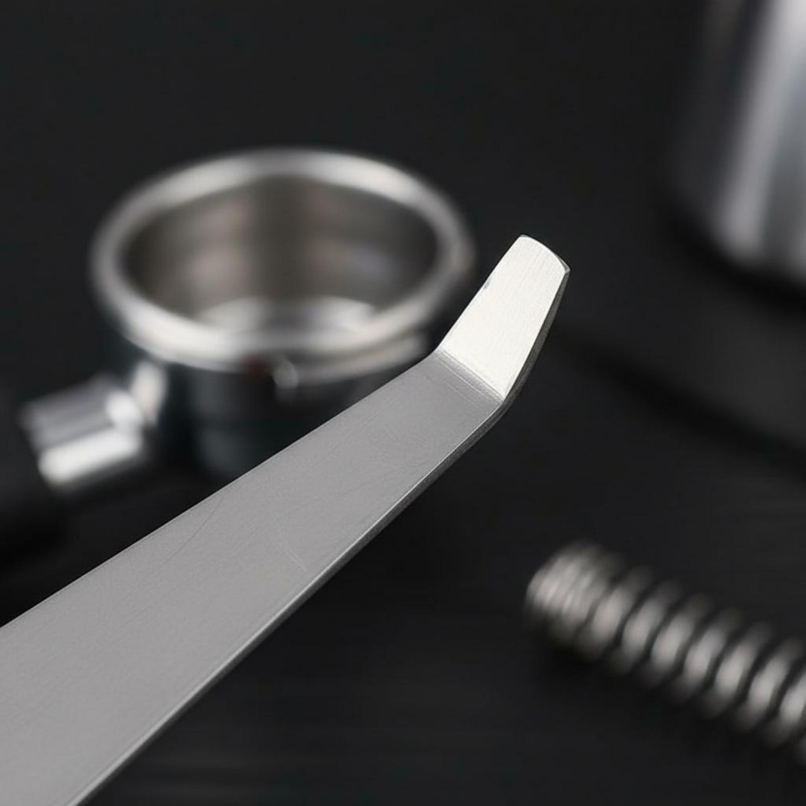 Stainless Steel Strainer - ポルタフィルターバスケット取り外しツール 304 ステンレス鋼エスプレッソストレーナーバスケットこじ開けツール バリスタ向けお手入れ簡単