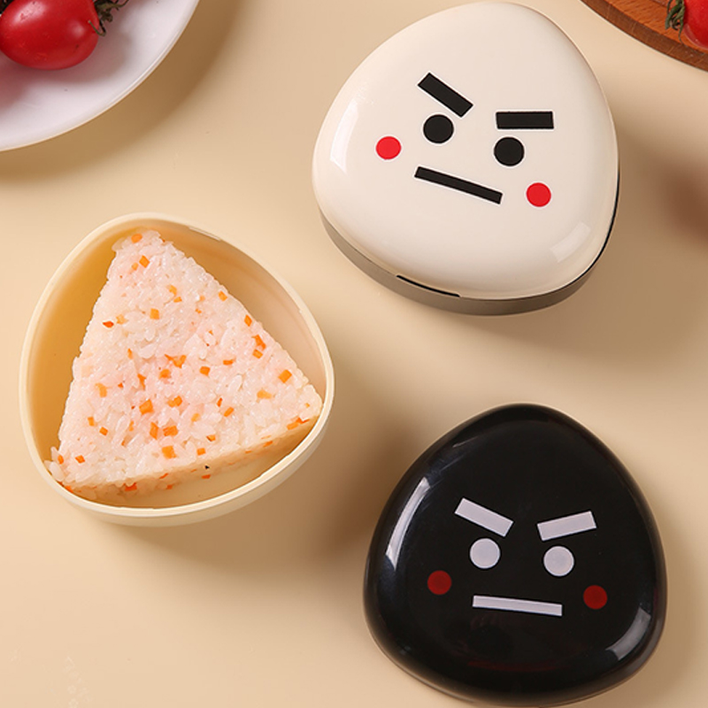 Kitchen Gadgets Japanese - 三角形おにぎり寿司メーカー型弁当箱キット、米と野菜の巻き型、和風キッチンガジェット、家庭用食品製造ツール