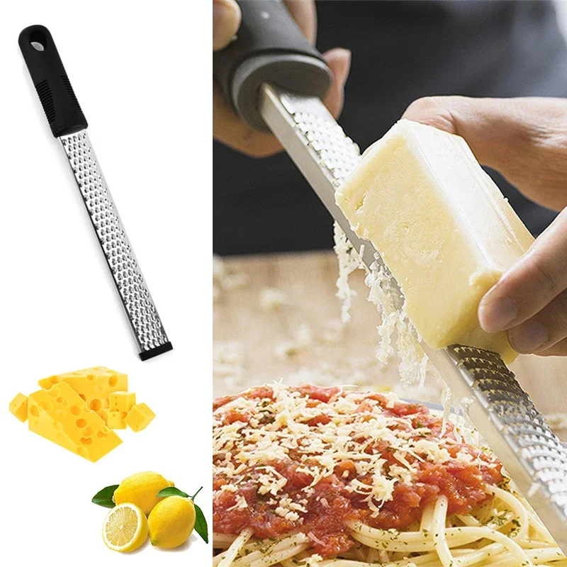 Kitchen Gadgets Hacks - ステンレス鋼チーズおろし金スライサーレモンゼスターチョコレートチョッパーフルーツピーラープレーナー野菜カッターキッチンガジェット
