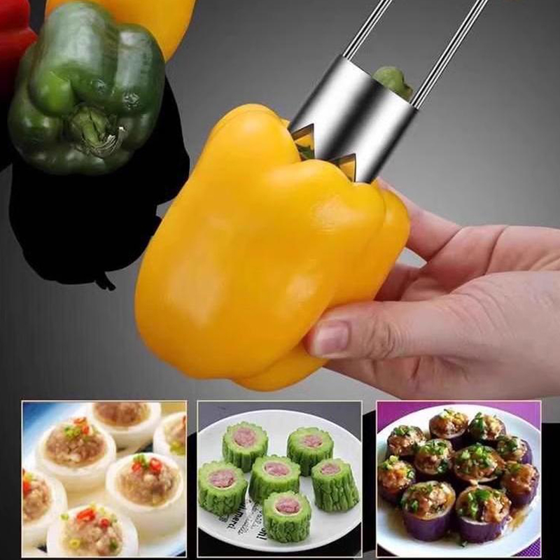 ステンレス鋼フルーツコアリムーバーアップル梨ピーマンピッター - Kitchen Gadgets Usa のレビューと価格