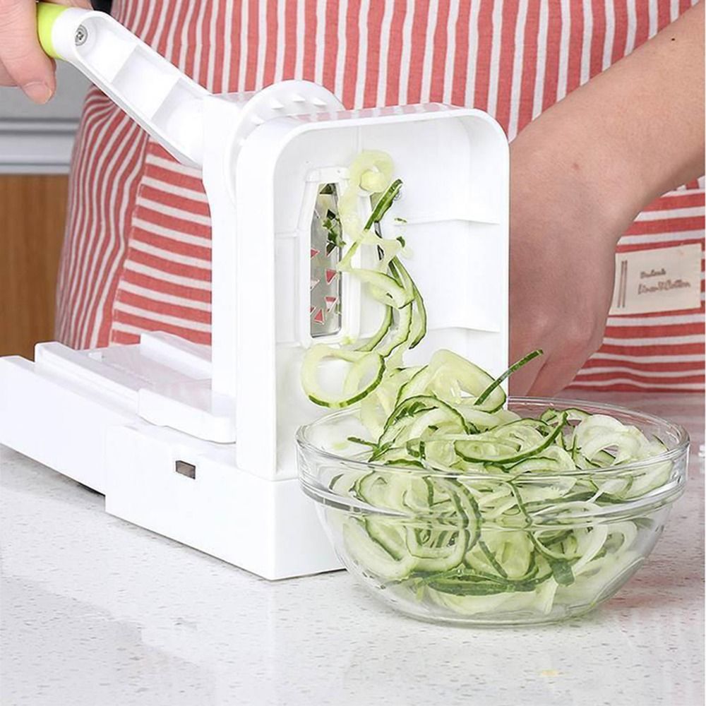 4枚刃野菜スパイラライザー多機能手動ハンドクランクグレーター - Spiralizer Vegetable Noodle のレビューと価格