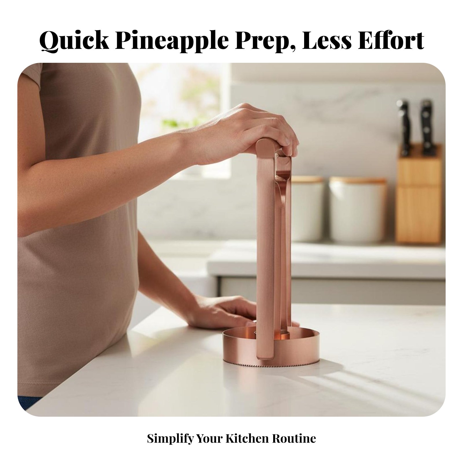 ステンレス製パイナップルカッター 芯抜き・スライス用 ステン - Kitchen Gadgets Usa のレビューと価格