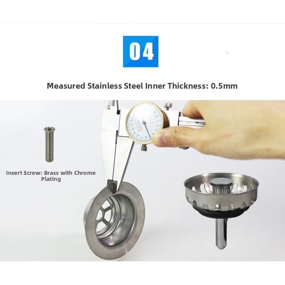 85 ミリメートルステンレス鋼キッチンシンク排水ストレーナー - Stainless Steel Strainer のレビューと価格