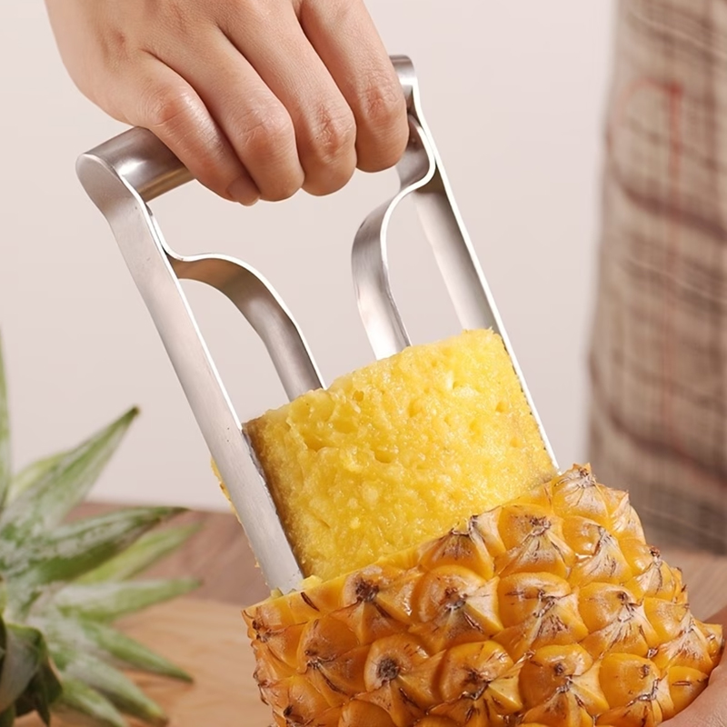 パイナップルピーラー パイナップルコアラー スライサー ステ - Kitchen Gadgets Usa のレビューと価格