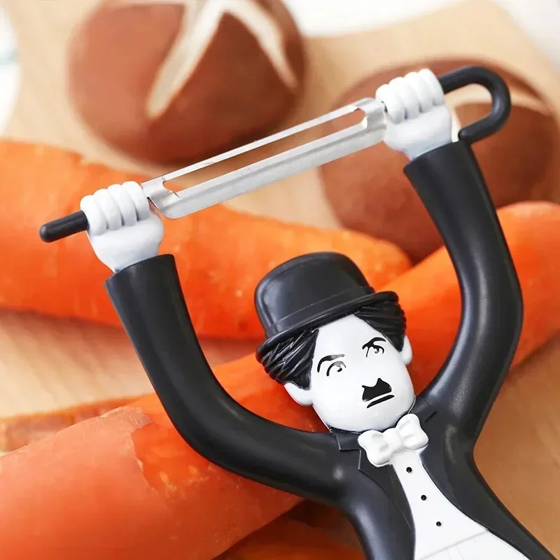 クリエイティブプラスチックキャラクターピーラー、果物野菜ポテ - Kitchen Gadgets Hacks のレビューと価格