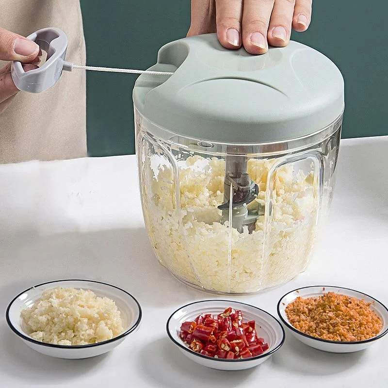 500/900 ミリリットルハンドチョッパー手動ロープフード - Spiralizer Vegetable Noodle のレビューと価格