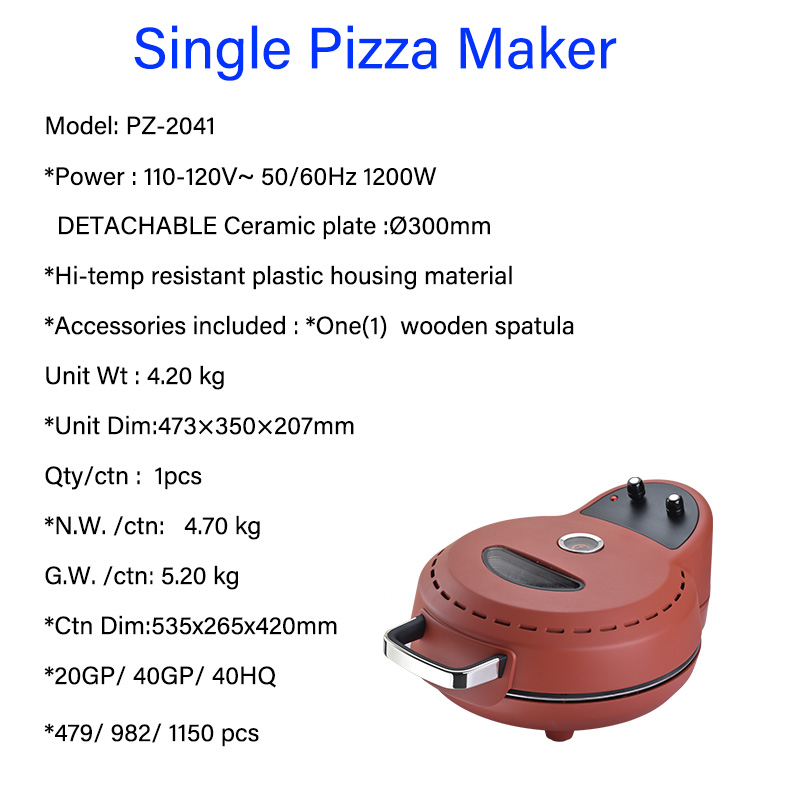 電気ピザオーブン 室内用 ポータブル 12インチ 室内ピザオ - Pizza Stone Baking のレビューと価格