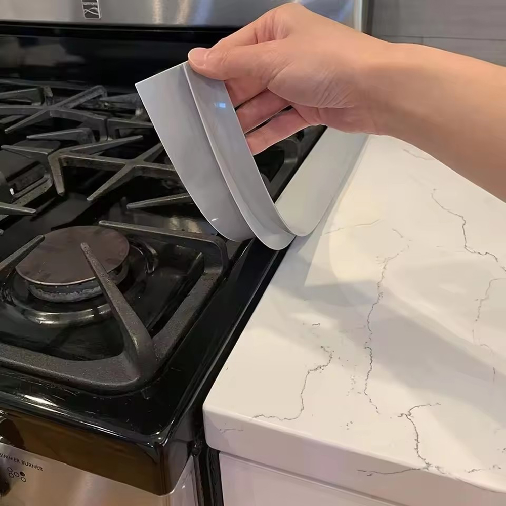 シリコーンギャップストリップキッチンガスストーブシールストリ - Kitchen Gadgets Hacks のレビューと価格