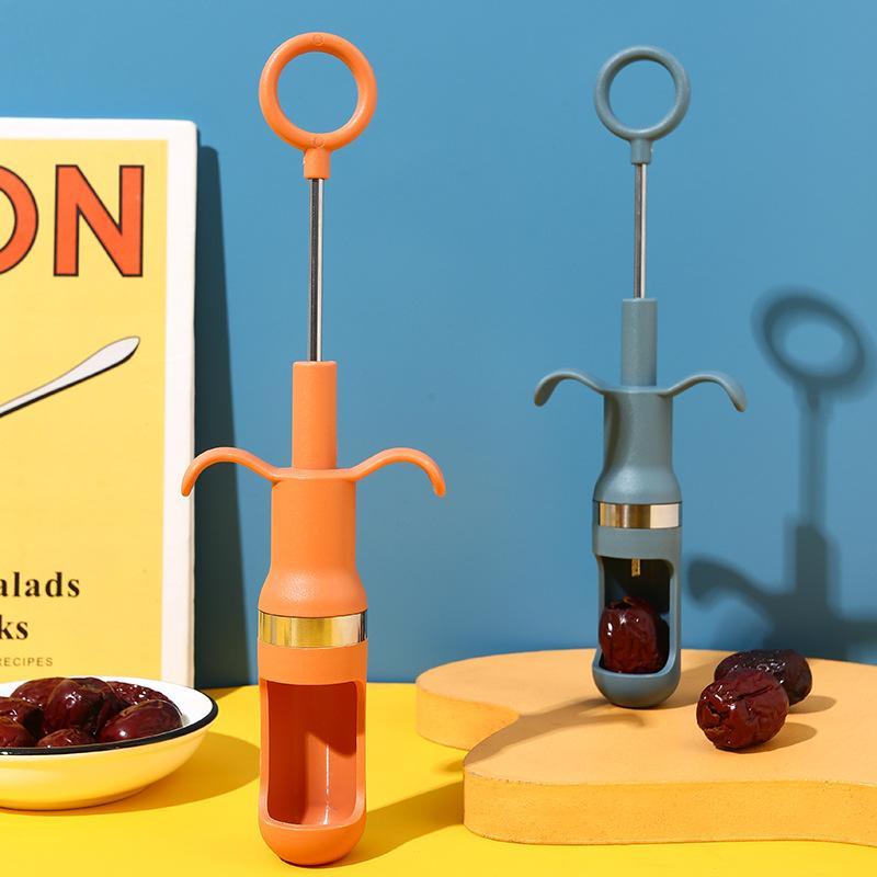 1秒で使えるチェリーピッター、ステンレス製の赤いナツメの種抜 - Kitchen Gadgets Usa のレビューと価格