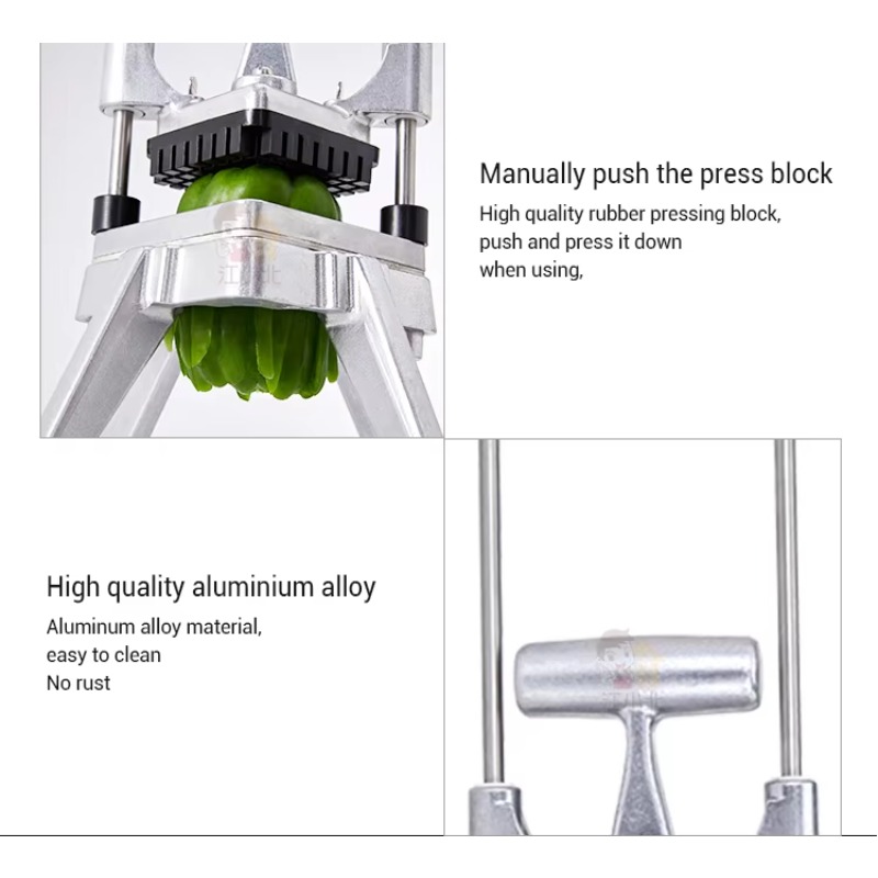 キッチンツールマニュアルポテトチップスフライドポテトカッター - Vegetable Chopper のレビューと価格