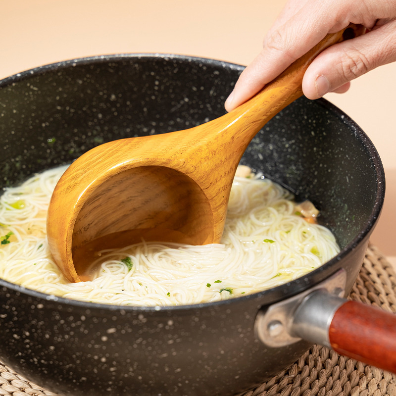日本の木製キッチンガジェット大型スープレードル日本ショートハ - Kitchen Gadgets Japanese のレビューと価格