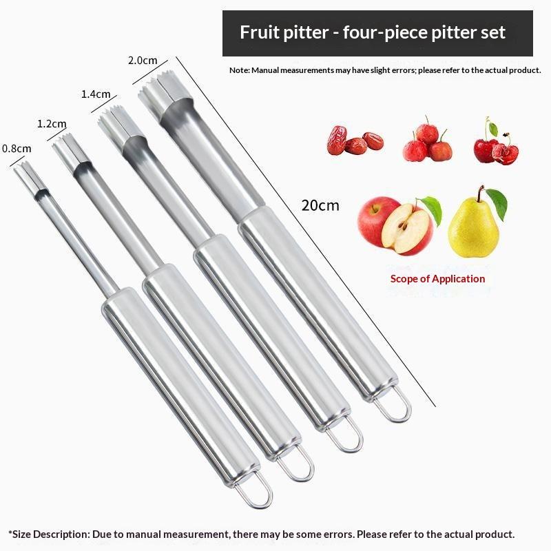 4 個フルーツコアリムーバーカッターキッチンガジェットステン - Kitchen Gadgets Usa のレビューと価格