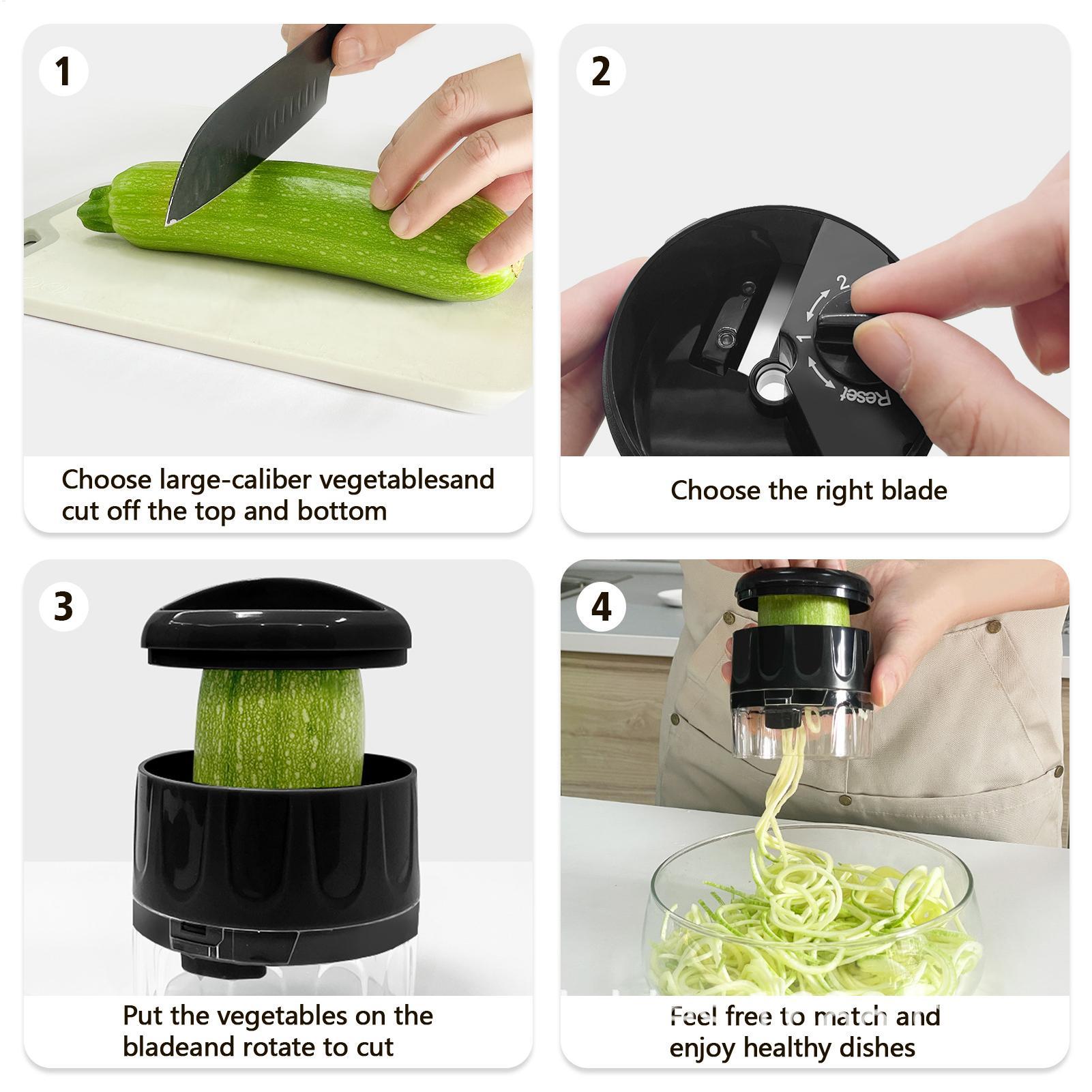 ズッキーニスパイラライザーヌードルメーカー調節可能食器洗い機 - Spiralizer Vegetable Noodle のレビューと価格