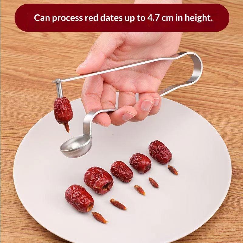 ステンレス製の赤いナツメ種抜きツール – 種抜き器キッチンガ - Kitchen Gadgets Usa のレビューと価格