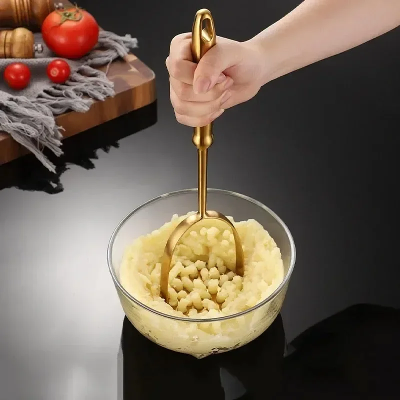 ホームステンレス鋼ポテトマッシャー手動食品クラッシャースムー - Kitchen Gadgets Hacks のレビューと価格