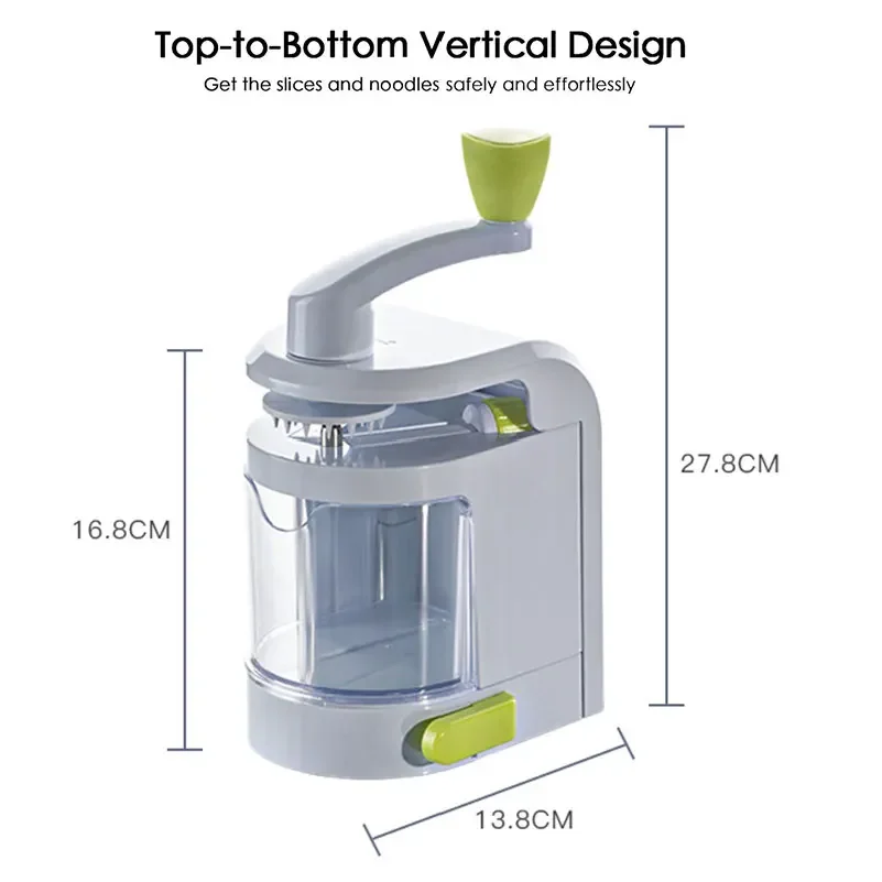 野菜スパイラライザー 4-IN-1 回転刃付き野菜スパイララ - Spiralizer Vegetable Noodle のレビューと価格