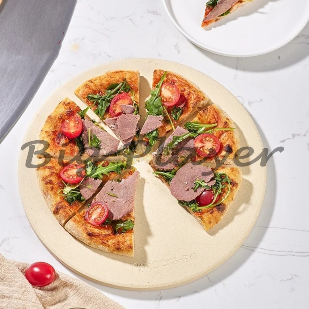 食品グレードのコルディエライトピザストーン - チーズ用丸型 - Pizza Stone Baking のレビューと価格