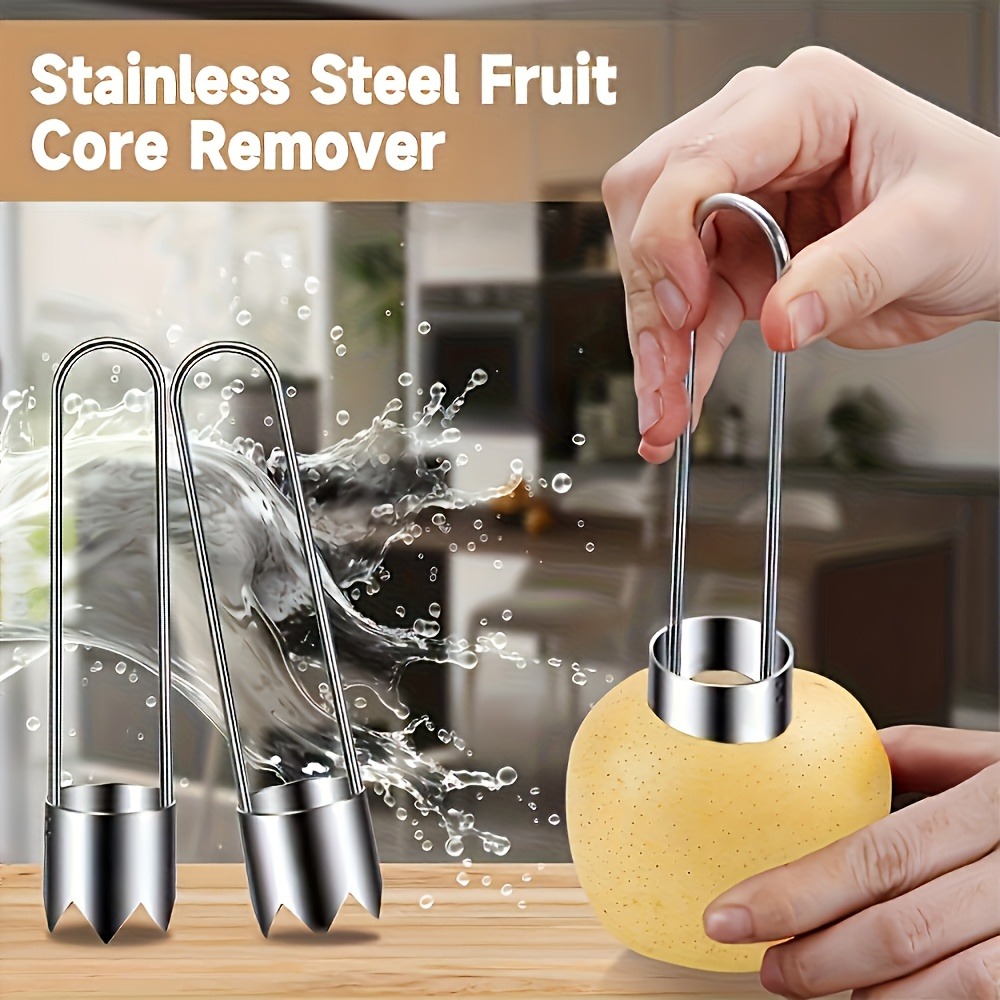 ステンレス製果物野菜芯抜き器、ピーマン種子除去ツール、リンゴ - Kitchen Gadgets Usa のレビューと価格