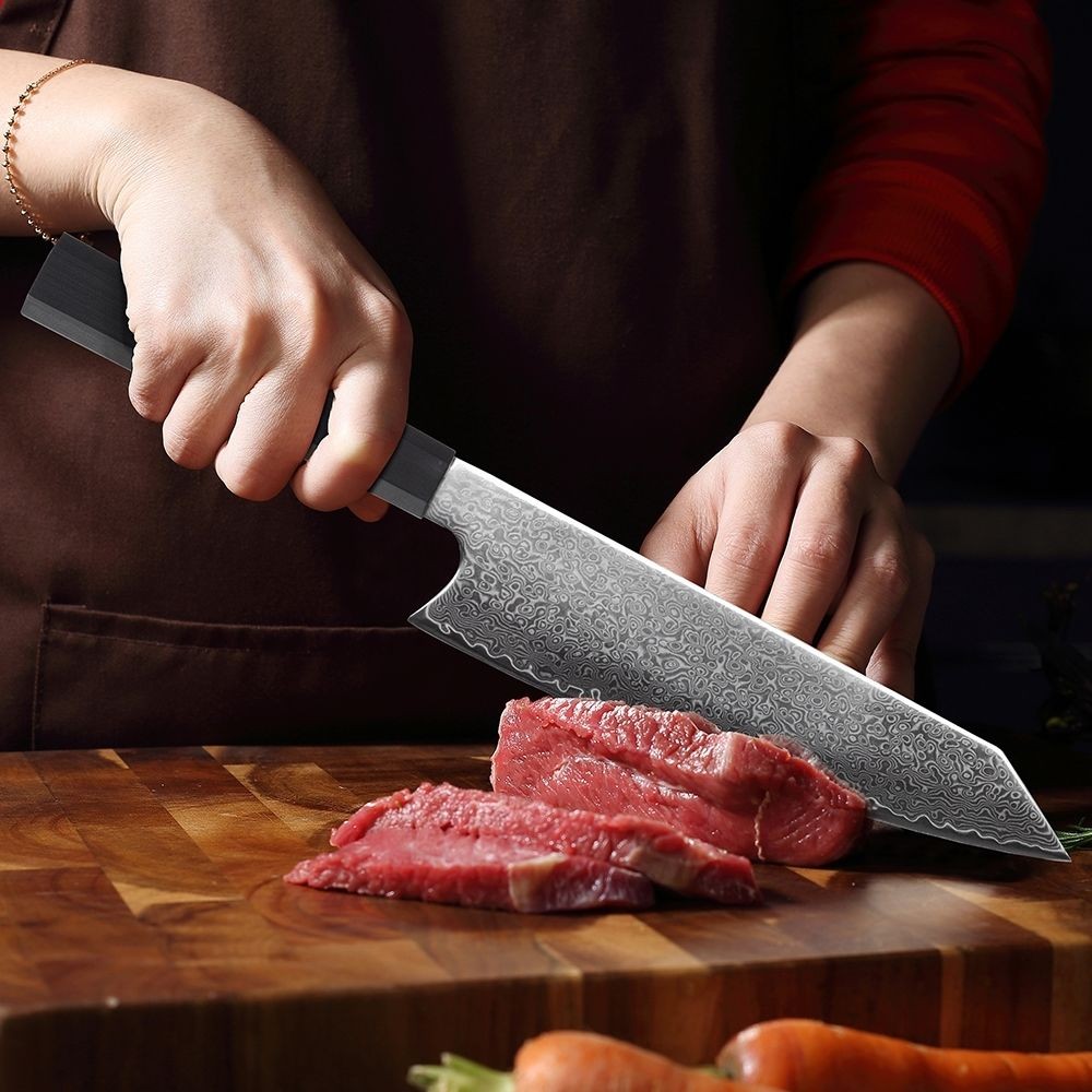 高級8インチキッチンナイフシェフナイフセット67層ダマスカス - Kitchen Gadgets Japanese のレビューと価格